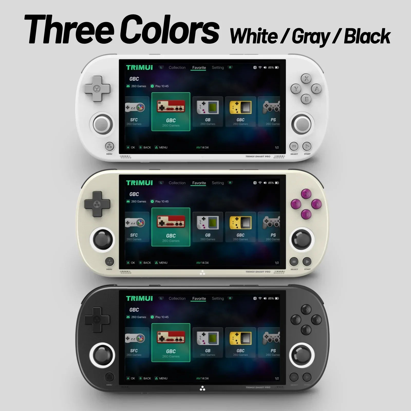 Trimui Smart Pro consola de juegos portátil , sistema operativo Linux, consola retro, 128GB – 11,000 juegos retro